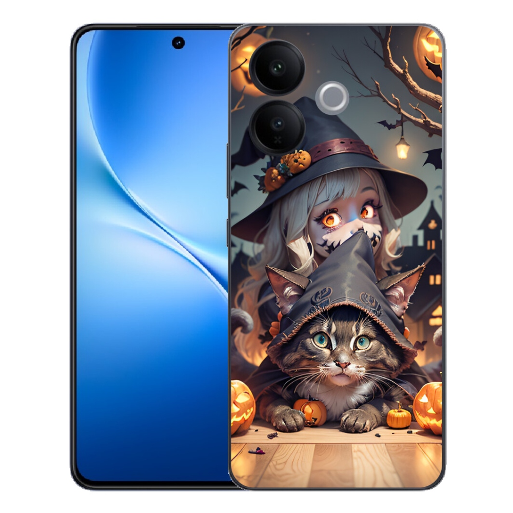 mmCase géltok a Vivo V70 Lite 5G-hez – boszorkány macskával