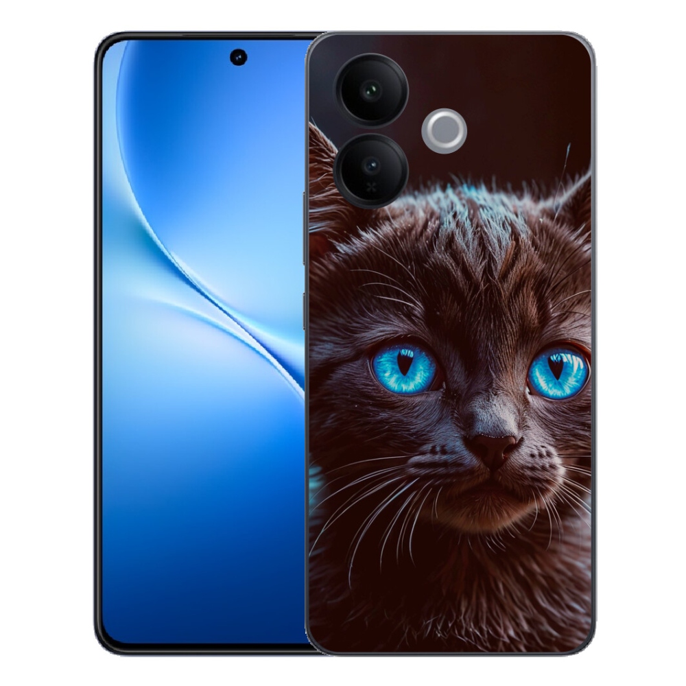 mmCase géltok a Vivo V70 Lite 5G-hez – fekete cica 2