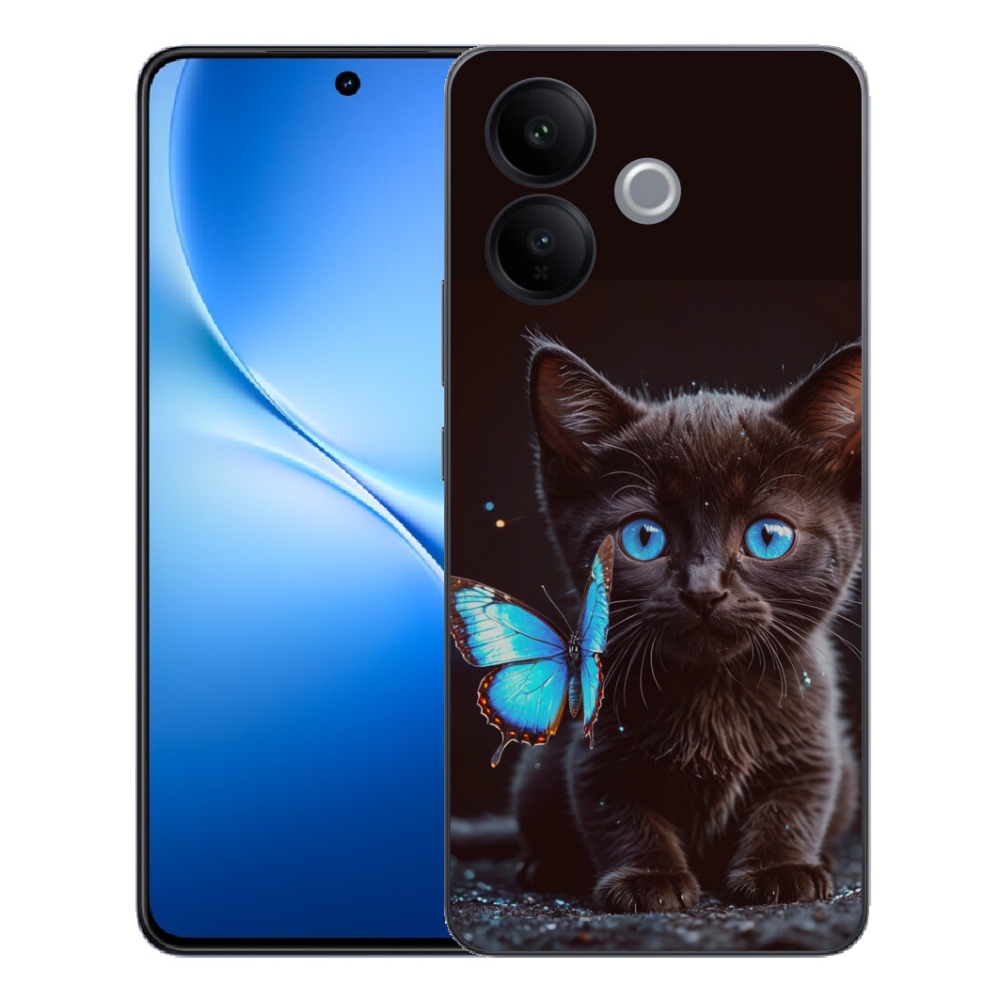 mmCase géltok a Vivo V70 Lite 5G-hez – fekete cica 3