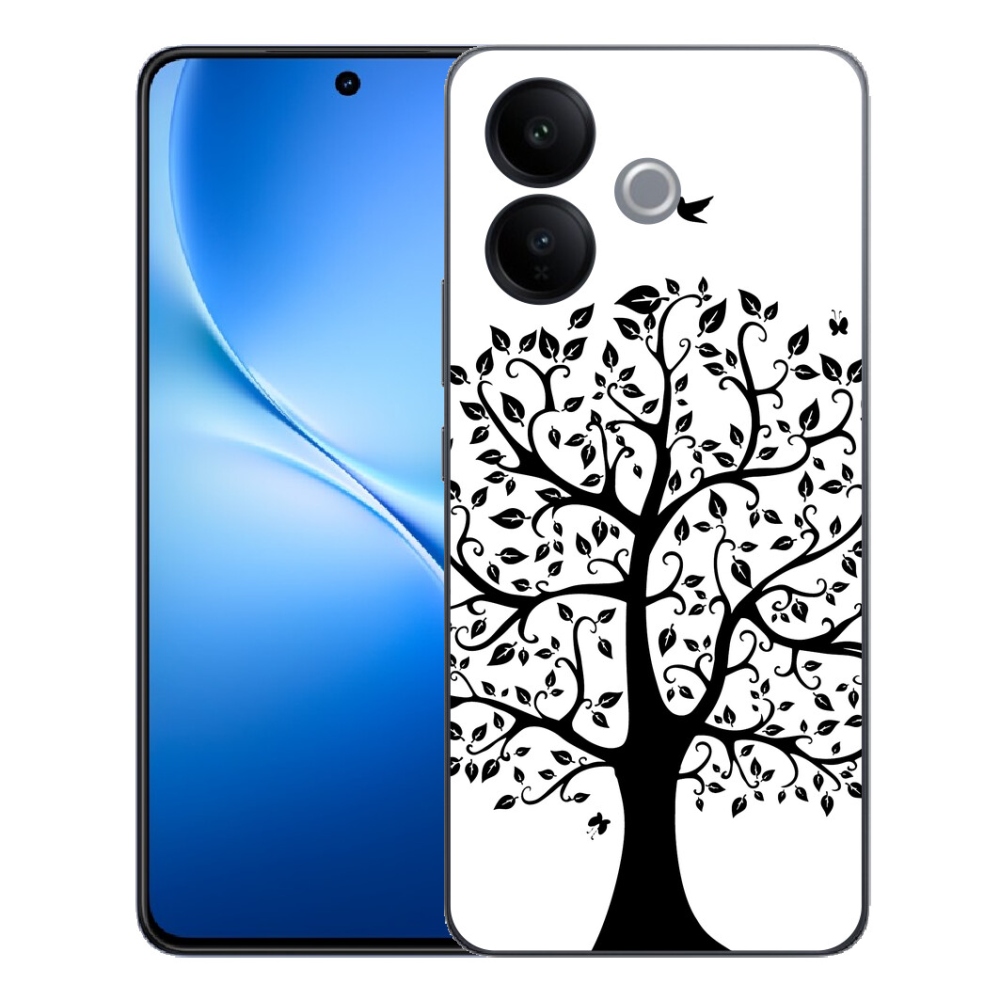 mmCase géltok a Vivo V70 Lite 5G-hez – fekete-fehér fa