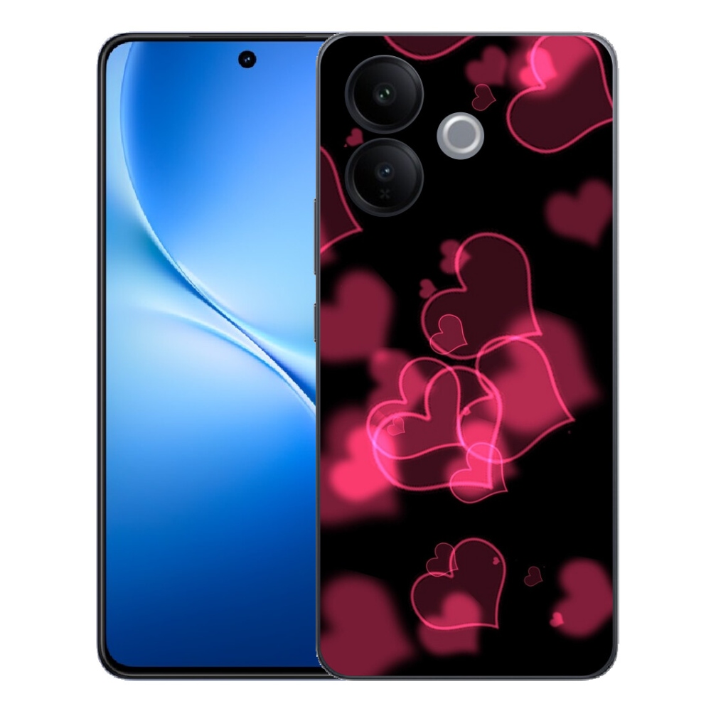 mmCase géltok a Vivo V70 Lite 5G-hez – piros szívecskékkel