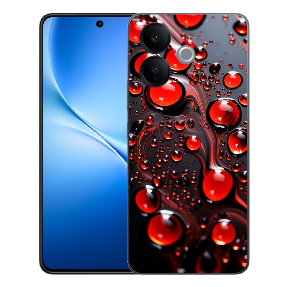 mmCase géltok a Vivo V70 Lite 5G-hez – piros cseppek 2