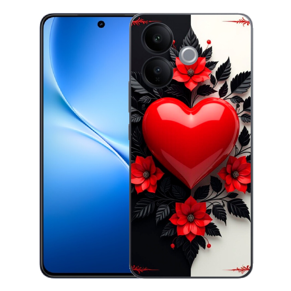 mmCase géltok a Vivo V70 Lite 5G-hez – piros szív