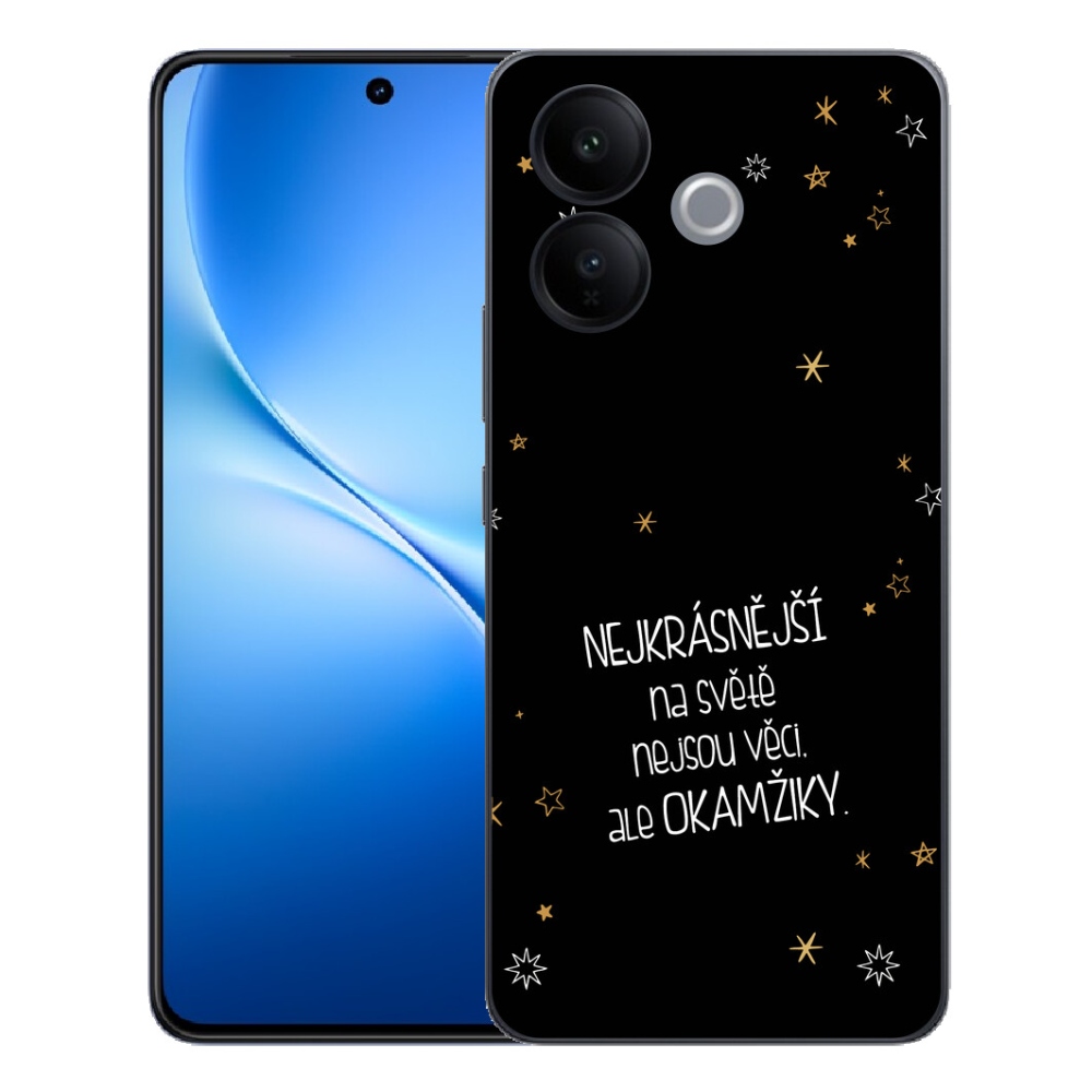mmCase géltok a Vivo V70 Lite 5G-hez – idézet 4, fekete háttérrel