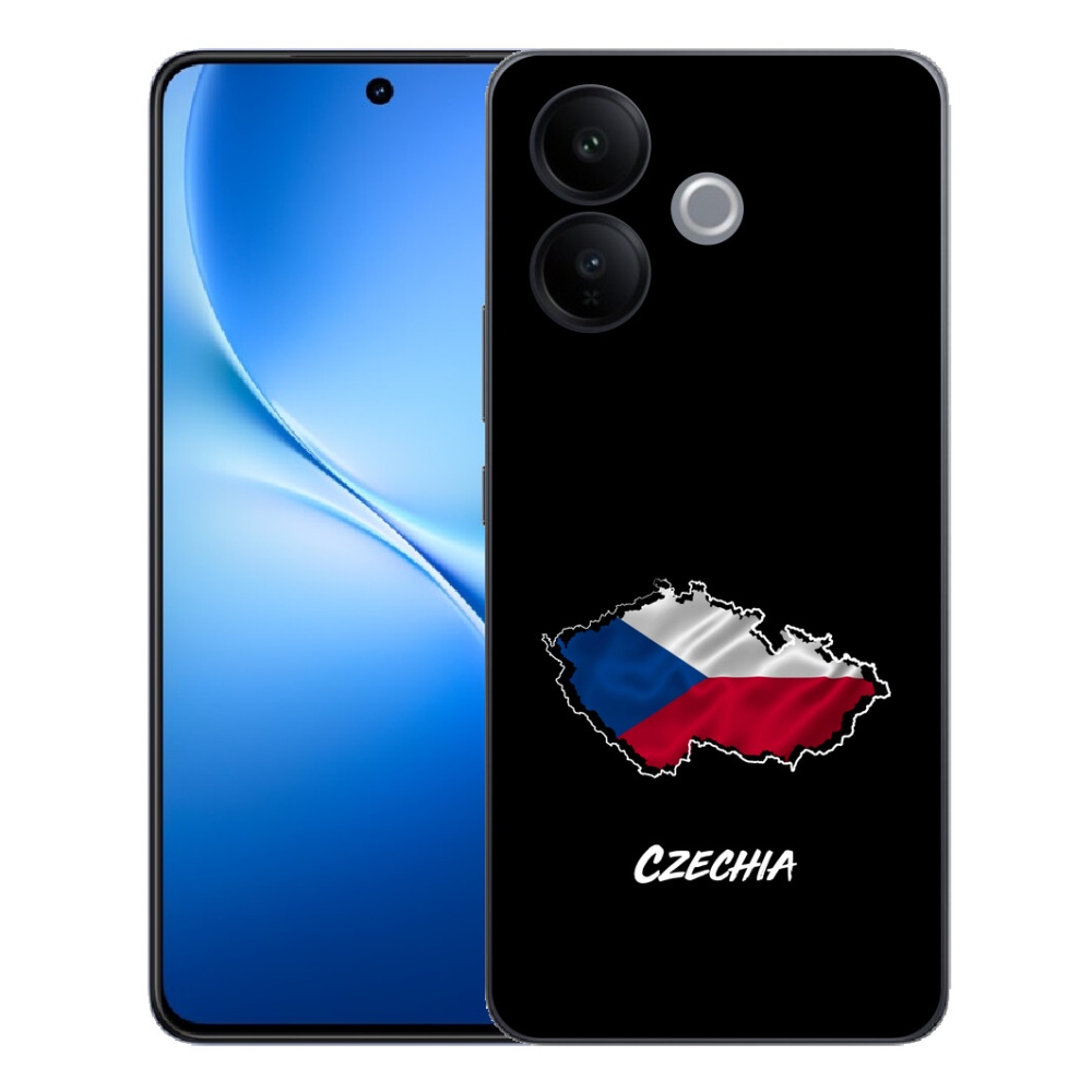 mmCase géltok a Vivo V70 Lite 5G-hez – Csehország, fekete háttér