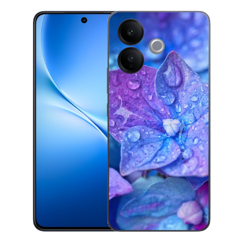 mmCase gél tok a Vivo V70 Lite 5G-hez – lila virág