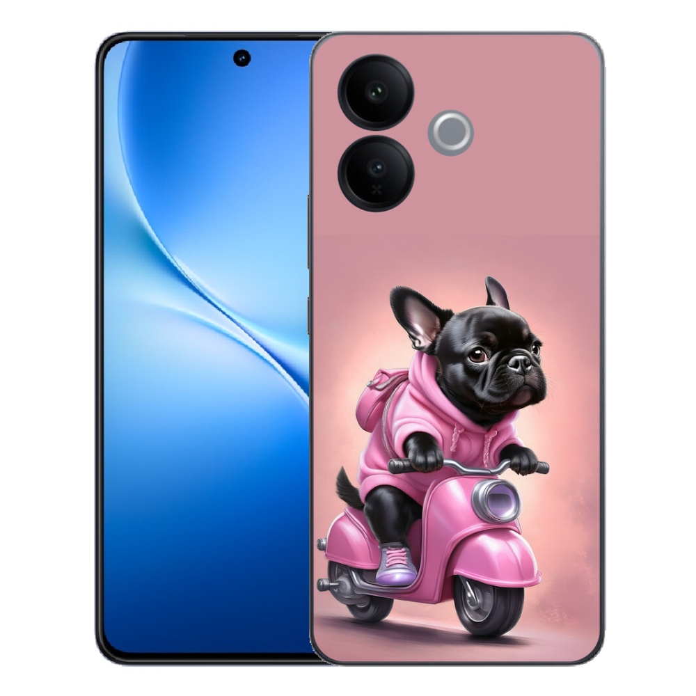 mmCase gél tok a Vivo V70 Lite 5G-hez – francia buldog robogón