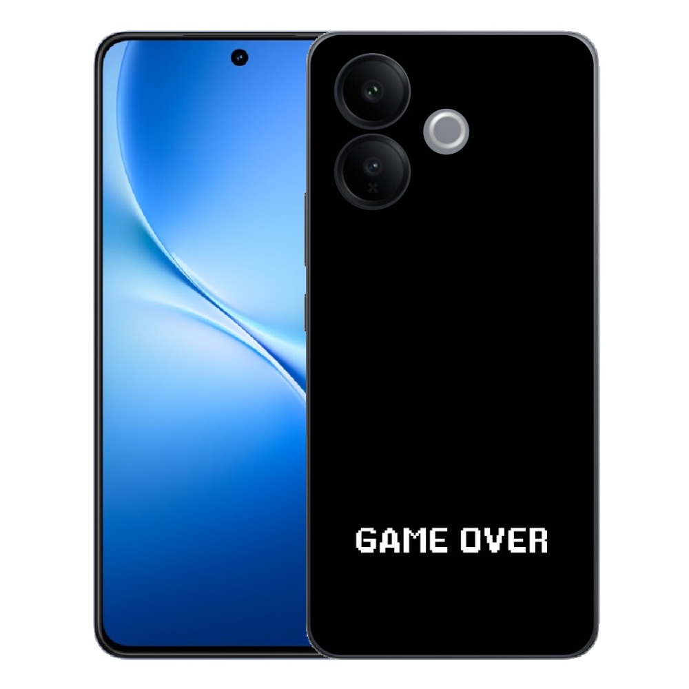 mmCase gél tok a Vivo V70 Lite 5G-hez – „game over” fekete háttérrel