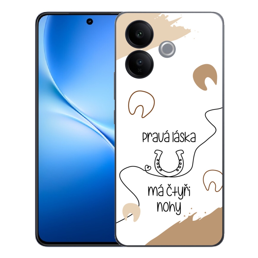 mmCase géltok a Vivo V70 Lite 5G-hez – ló motívum, fehér háttér