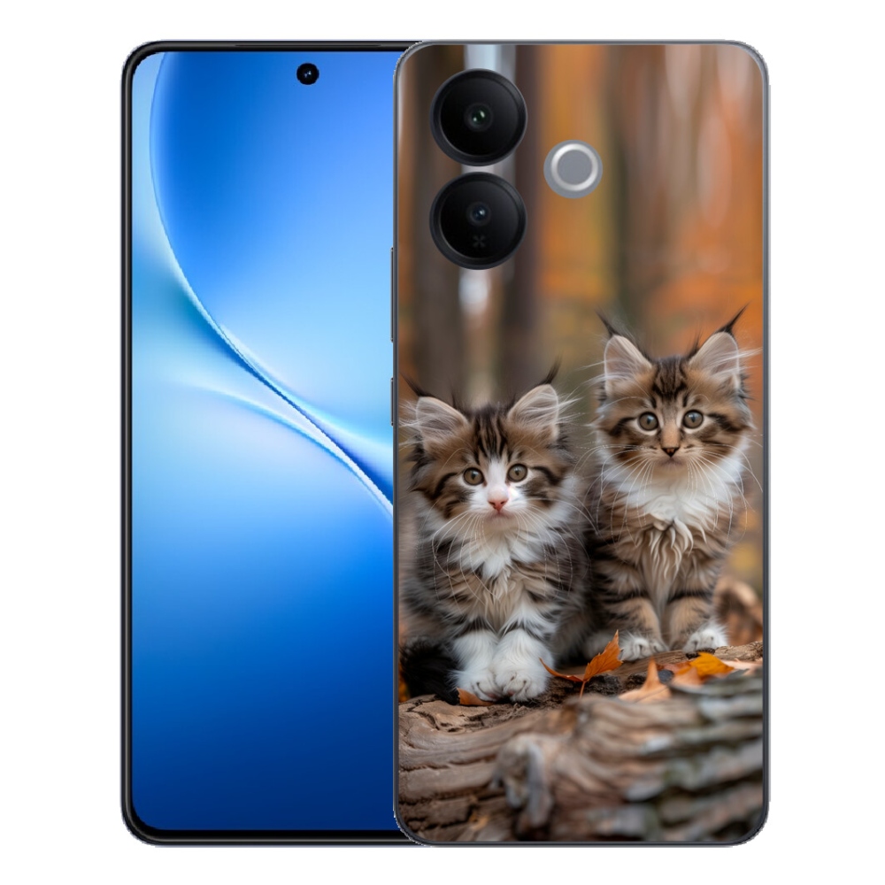 mmCase gél tok a Vivo V70 Lite 5G-hez – macska-duó 3