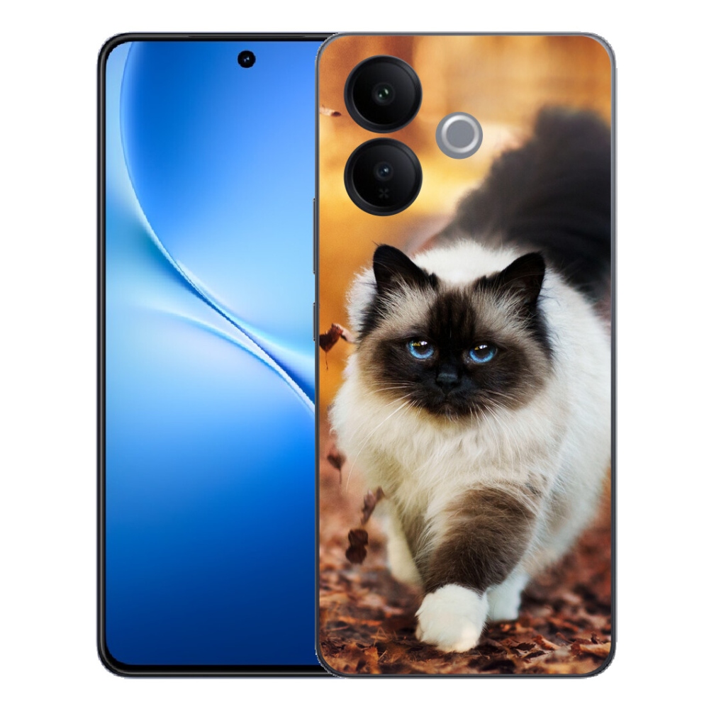 mmCase gélhuzat a Vivo V70 Lite 5G-hez – macska