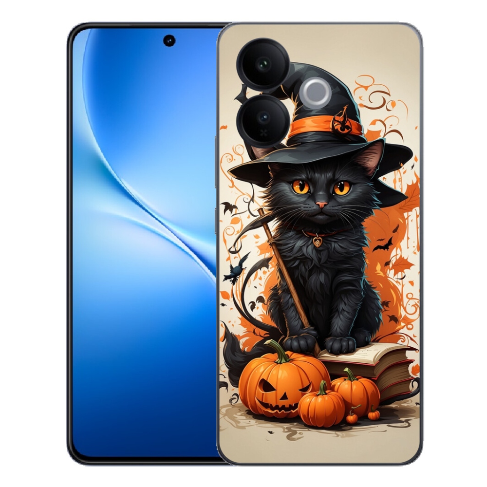 mmCase gél tok a Vivo V70 Lite 5G-hez – varázsló macska