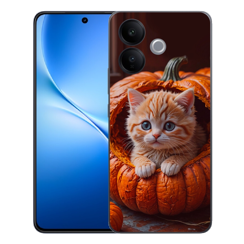 mmCase géltok a Vivo V70 Lite 5G-hez – cica és sütőtök 2