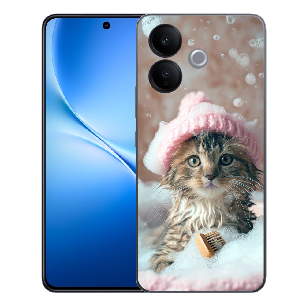 mmCase géltok a Vivo V70 Lite 5G-hez – cica és fürdő