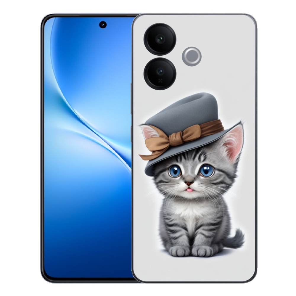 mmCase gél tok a Vivo V70 Lite 5G-hez – kalapos cica