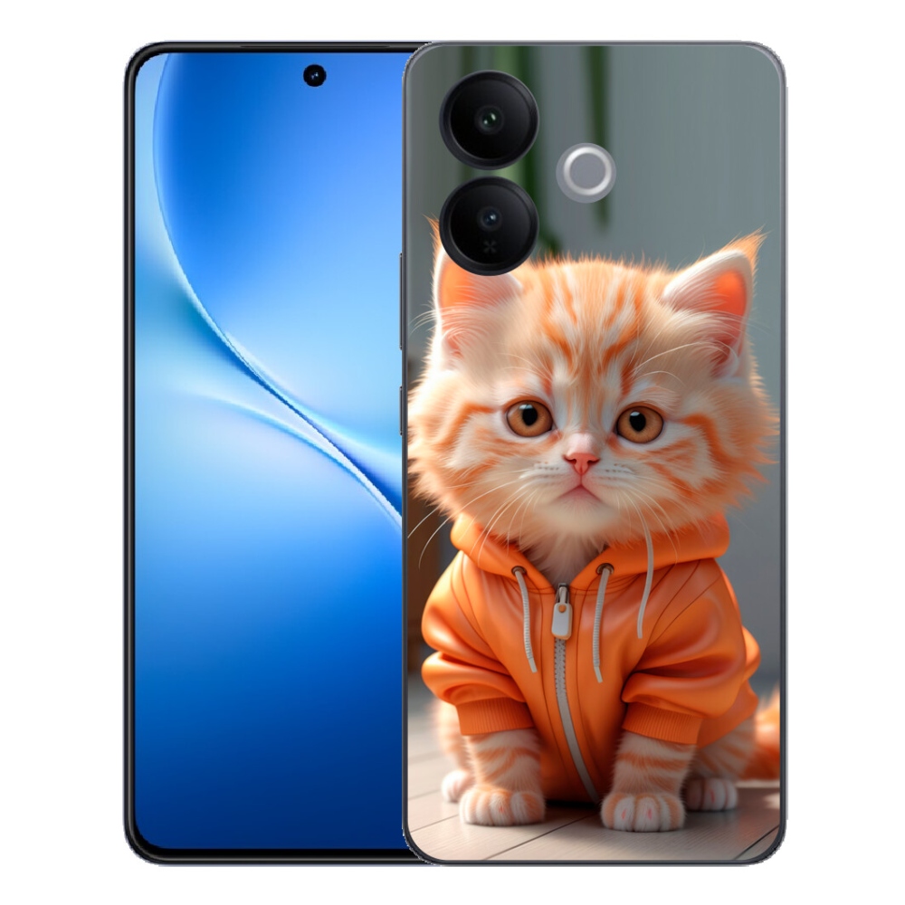 mmCase géltok a Vivo V70 Lite 5G-hez – pulóveres cica