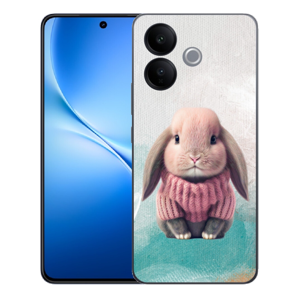 mmCase géltok a Vivo V70 Lite 5G-hez – pulóveres nyuszi