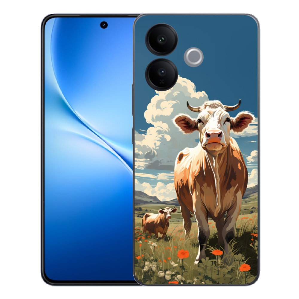 mmCase géltok a Vivo V70 Lite 5G-hez – tehenek a réten