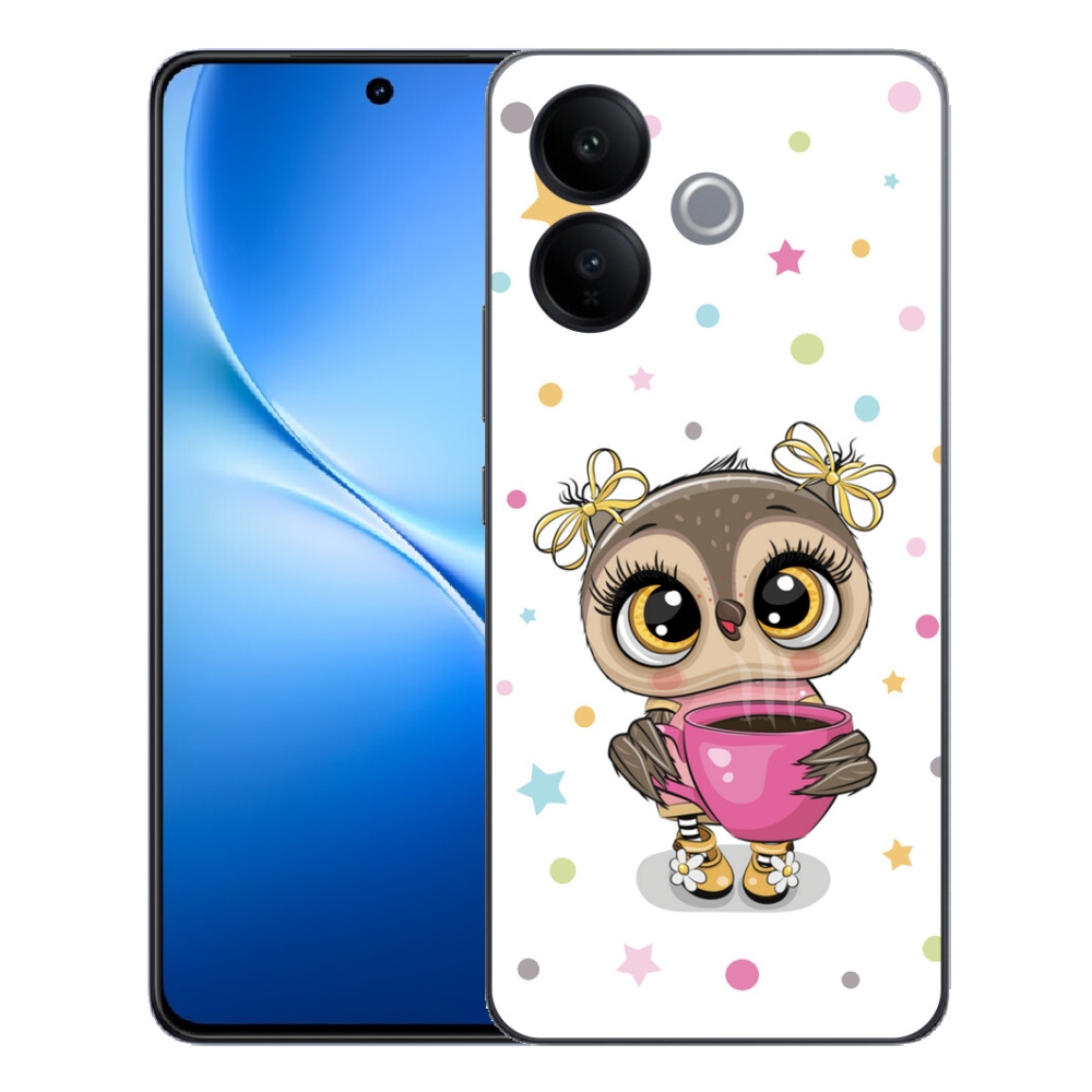mmCase géltok a Vivo V70 Lite 5G-hez – rajzolt bagoly