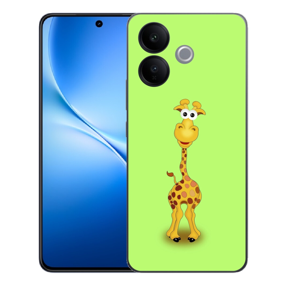 mmCase gél tok a Vivo V70 Lite 5G-hez – rajzolt zsiráf