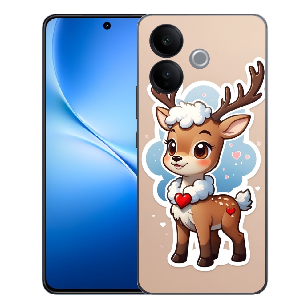 mmCase géltok a Vivo V70 Lite 5G-hez – rajzolt rénszarvas