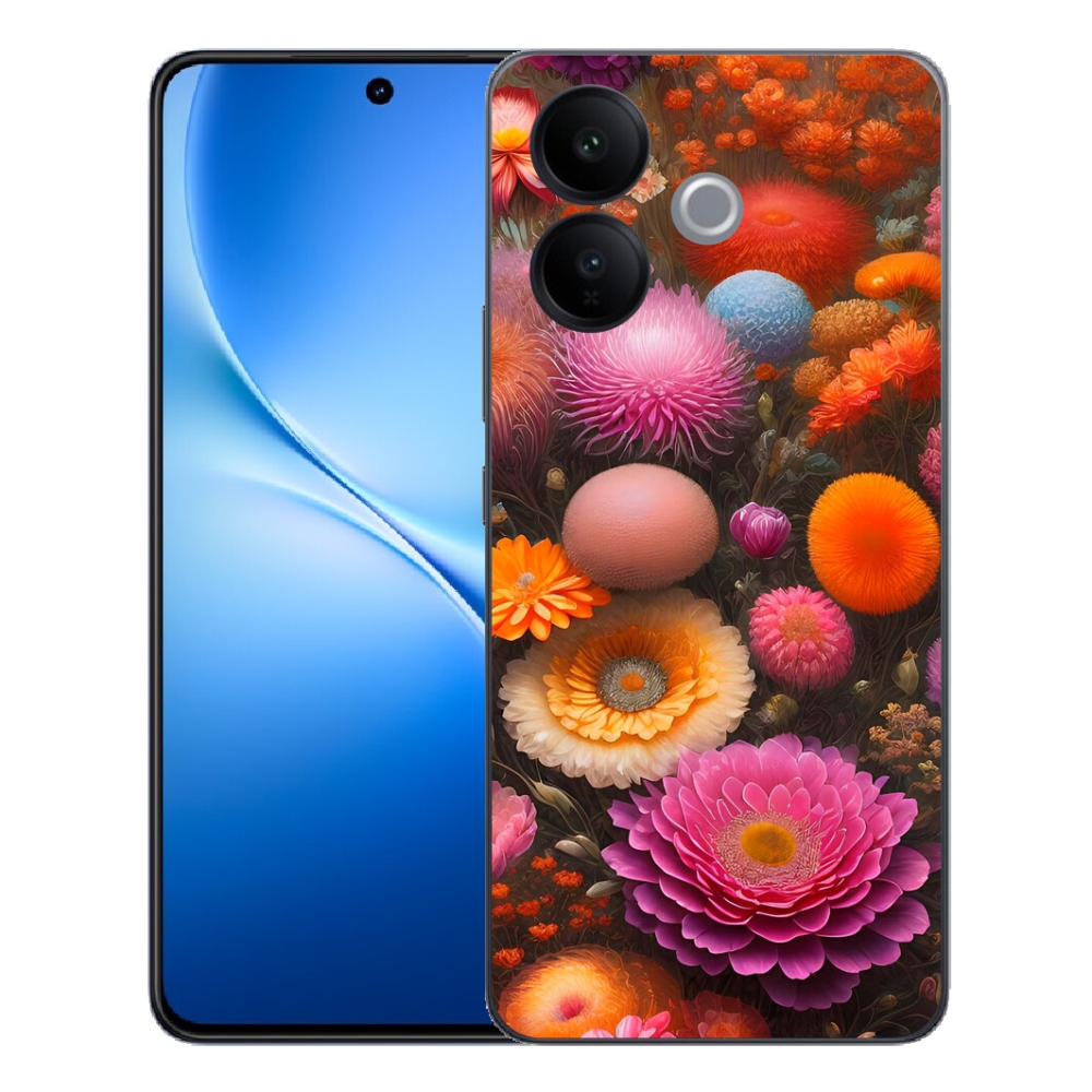 mmCase géltok a Vivo V70 Lite 5G-hez – virágkompozíció