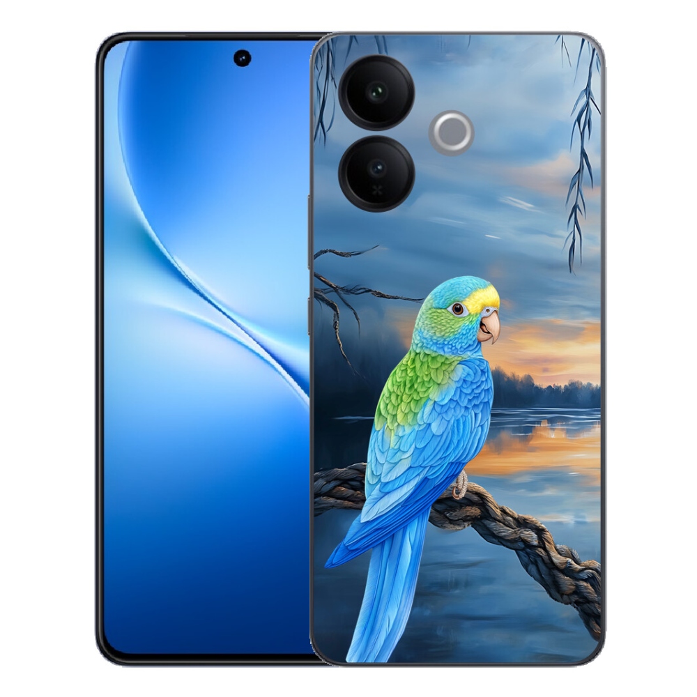 mmCase géltok a Vivo V70 Lite 5G-hez – kék papagáj
