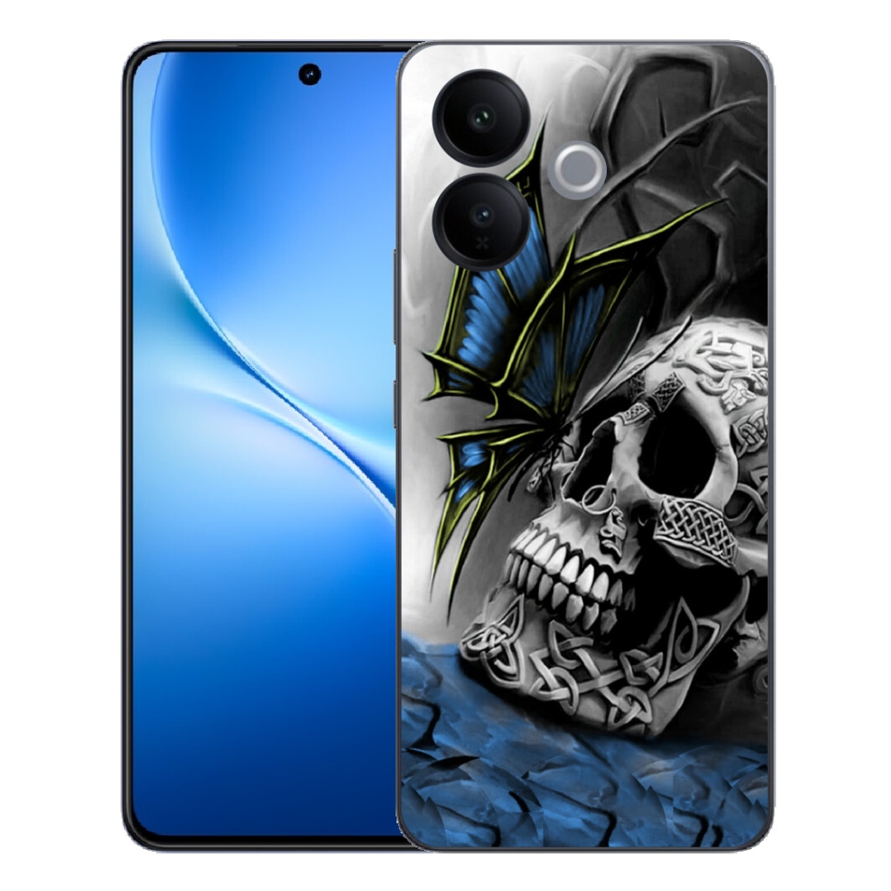 mmCase géltok a Vivo V70 Lite 5G-hez – pillangó és koponya