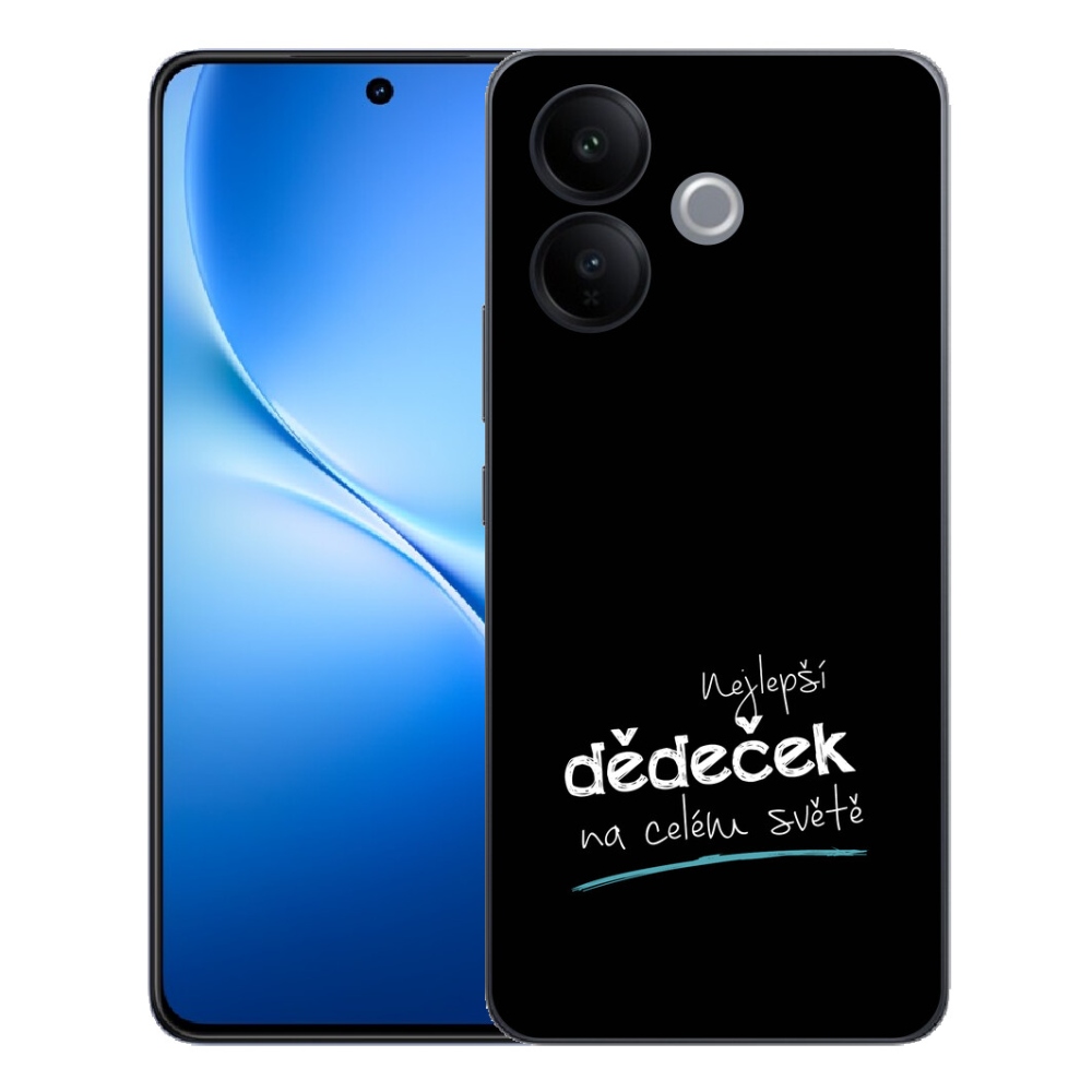 mmCase gél tok a Vivo V70 Lite 5G-hez – a legjobb „nagypapa 3” fekete háttérrel