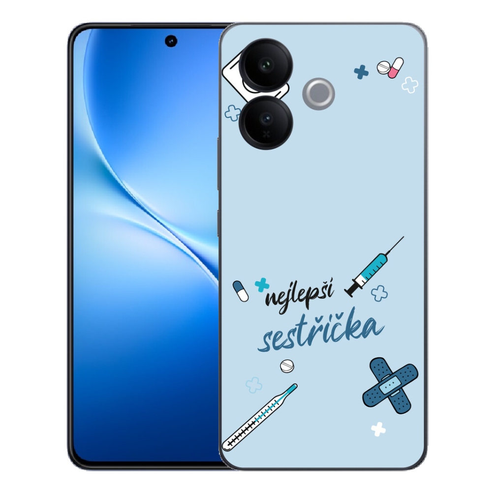 mmCase géltok a Vivo V70 Lite 5G-hez – a legjobb kiegészítő kék háttérrel