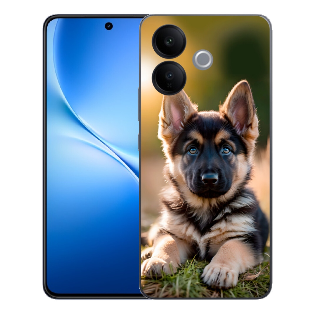 mmCase géltok a Vivo V70 Lite 5G-hez – német juhászkutya a természetben