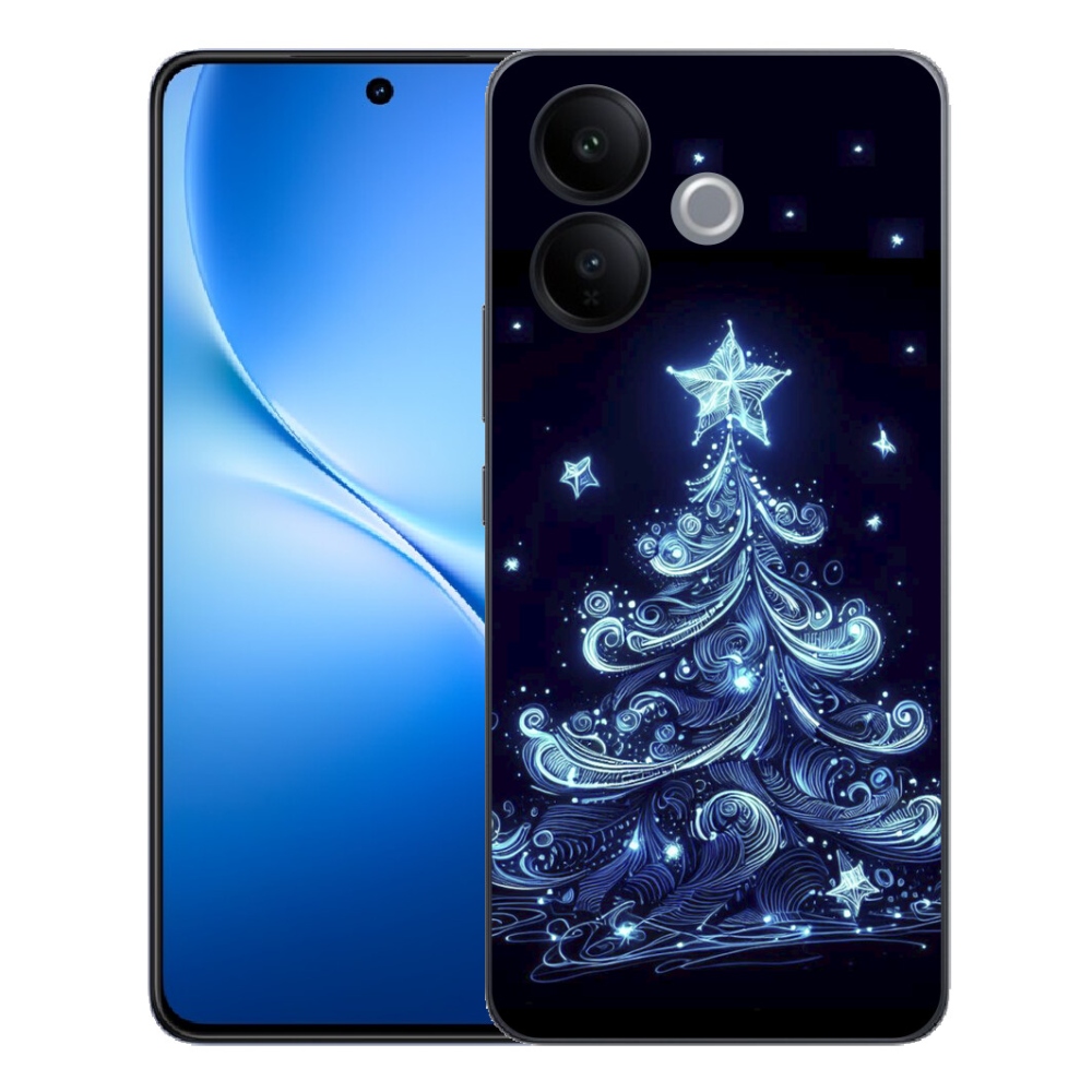 mmCase gél tok a Vivo V70 Lite 5G-hez – neon karácsonyfa 4
