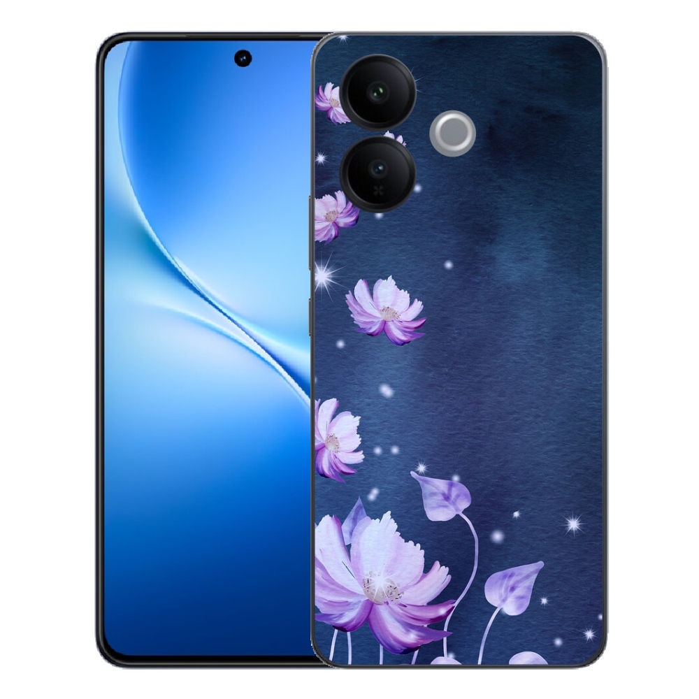 mmCase gél tok a Vivo V70 Lite 5G-hez – hulló virágok