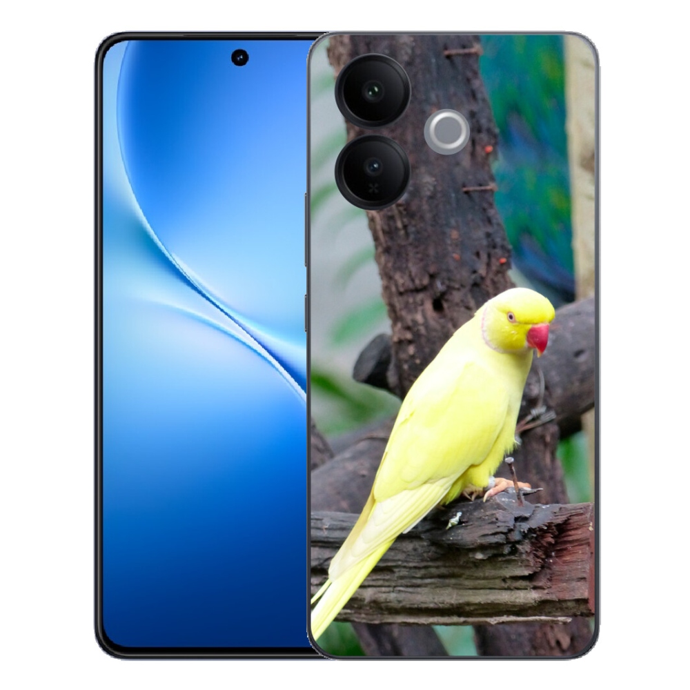 mmCase géltok a Vivo V70 Lite 5G-hez – sárga alexandri papagáj