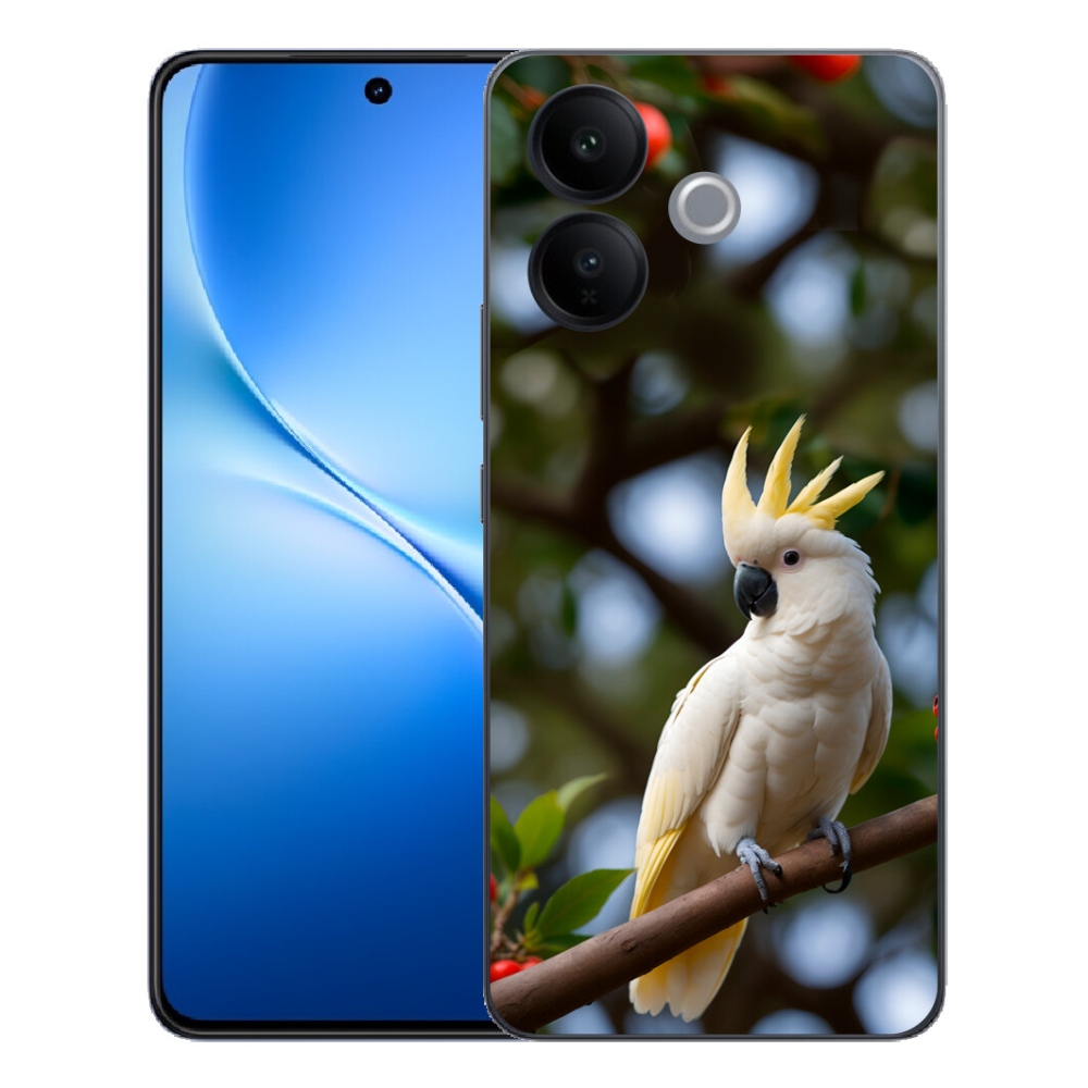 mmCase gélhuzat a Vivo V70 Lite 5G-hez – kakadu papagáj 3
