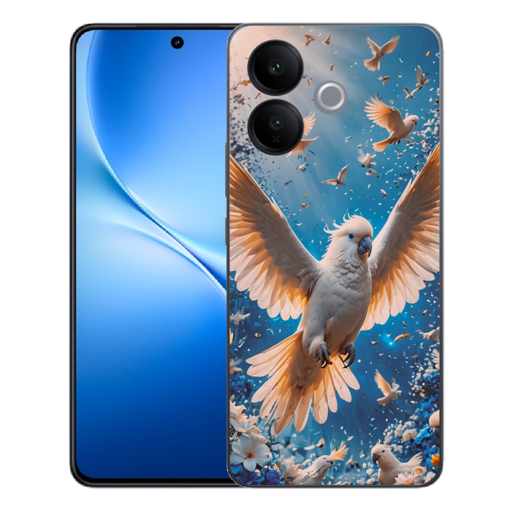 mmCase gélhuzat a Vivo V70 Lite 5G-hez – kakadu papagáj