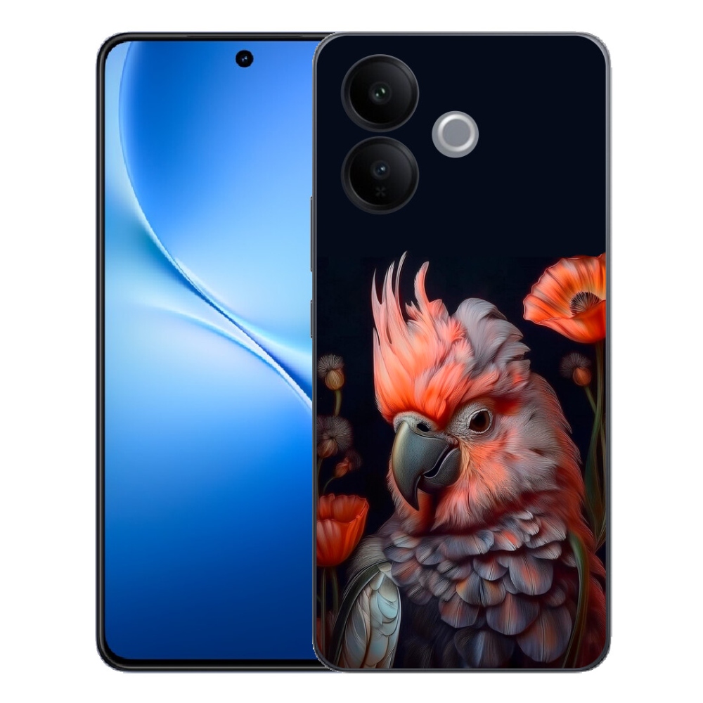 mmCase géltok a Vivo V70 Lite 5G-hez – színes kakadu papagáj