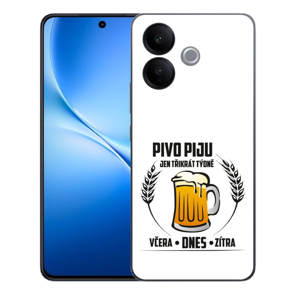mmCase géltok a Vivo V70 Lite 5G-hez – sörös motívum, fehér háttér