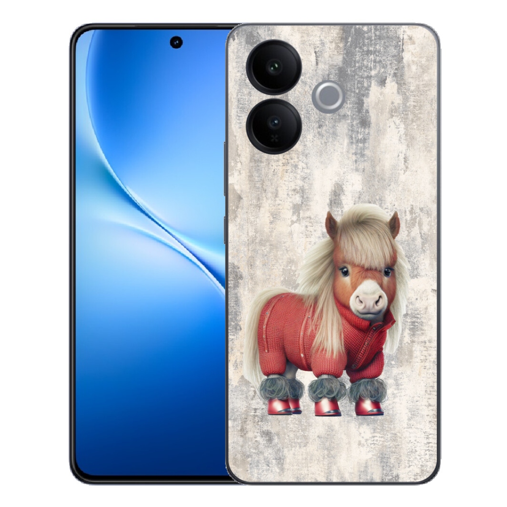 mmCase gélhuzat a Vivo V70 Lite 5G-hez – pulóveres póni