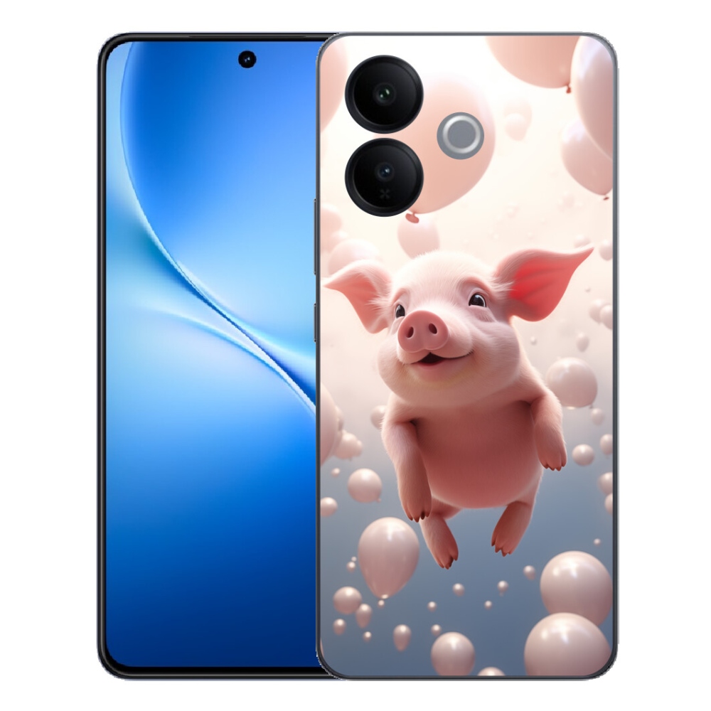 mmCase géltok a Vivo V70 Lite 5G-hez – malacka léggömbökkel