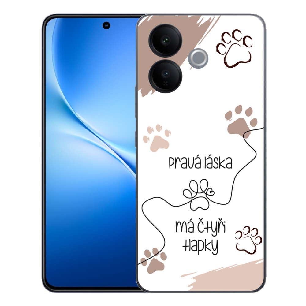 mmCase géltok a Vivo V70 Lite 5G-hez – kutyás motívum, 1 db, fehér háttérrel