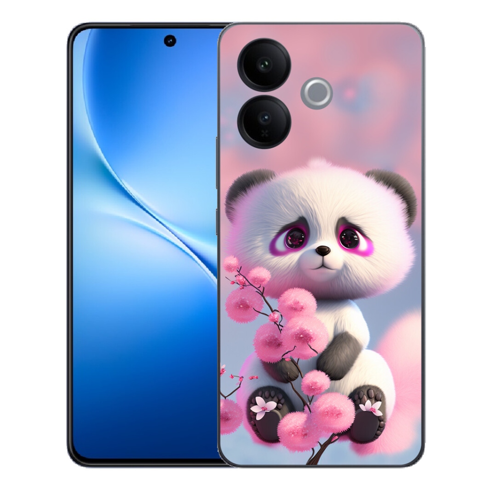 mmCase gél tok a Vivo V70 Lite 5G-hez – aranyos panda 1