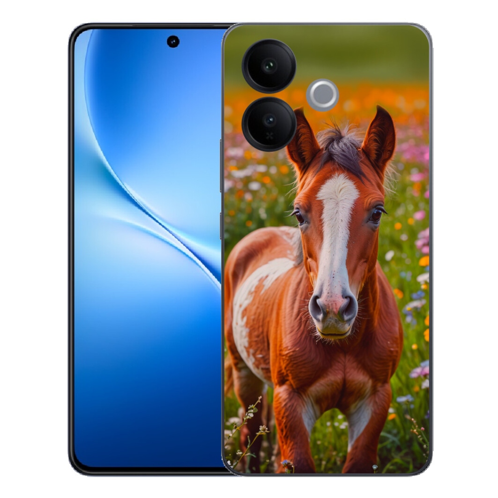 mmCase gél tok a Vivo V70 Lite 5G-hez – aranyos csikó