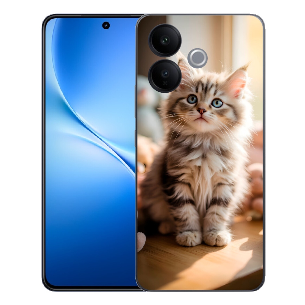 mmCase gél tok a Vivo V70 Lite 5G-hez – aranyos cica 10
