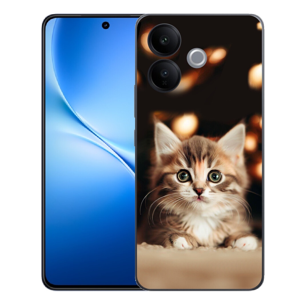 mmCase gél tok a Vivo V70 Lite 5G-hez – aranyos cica 2