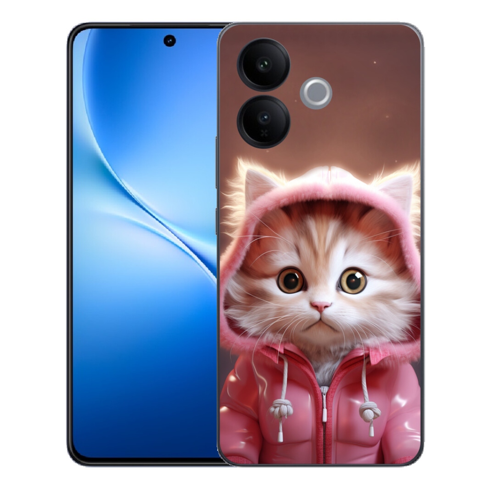 mmCase gél tok a Vivo V70 Lite 5G-hez – aranyos cica 3