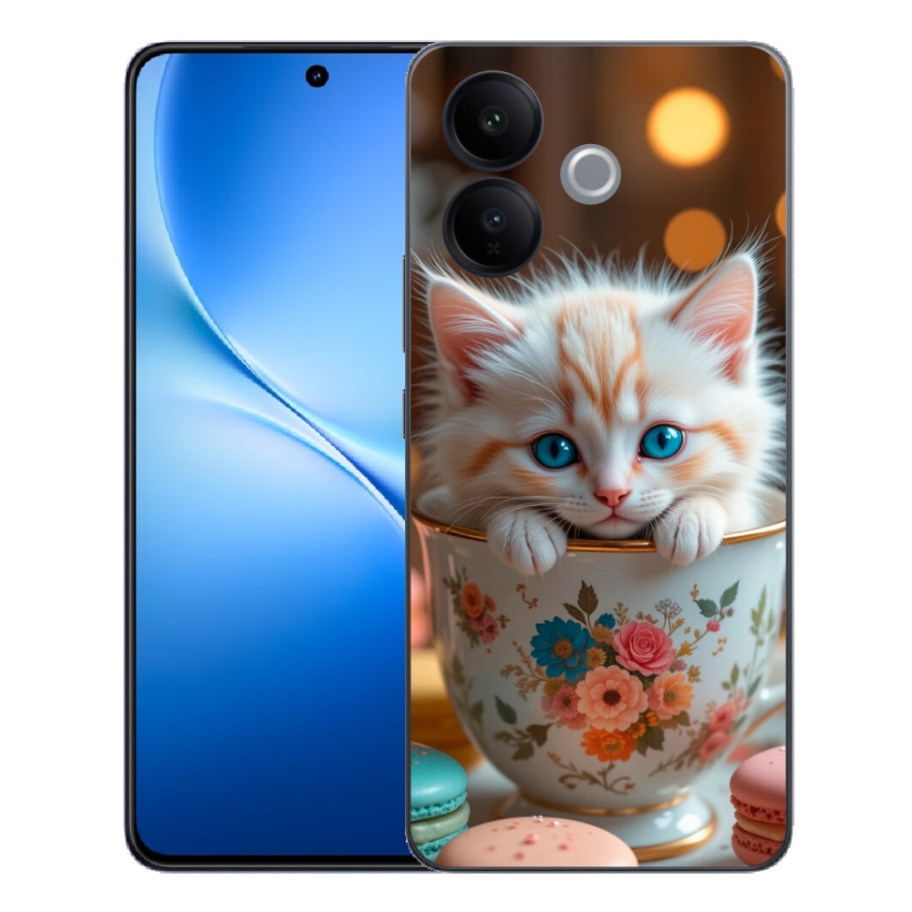 mmCase gél tok a Vivo V70 Lite 5G-hez – aranyos cica 6