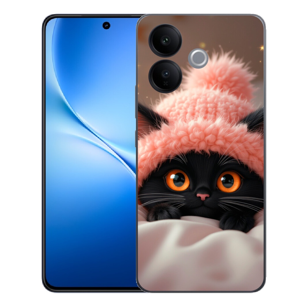mmCase gél tok a Vivo V70 Lite 5G-hez – aranyos cica 7