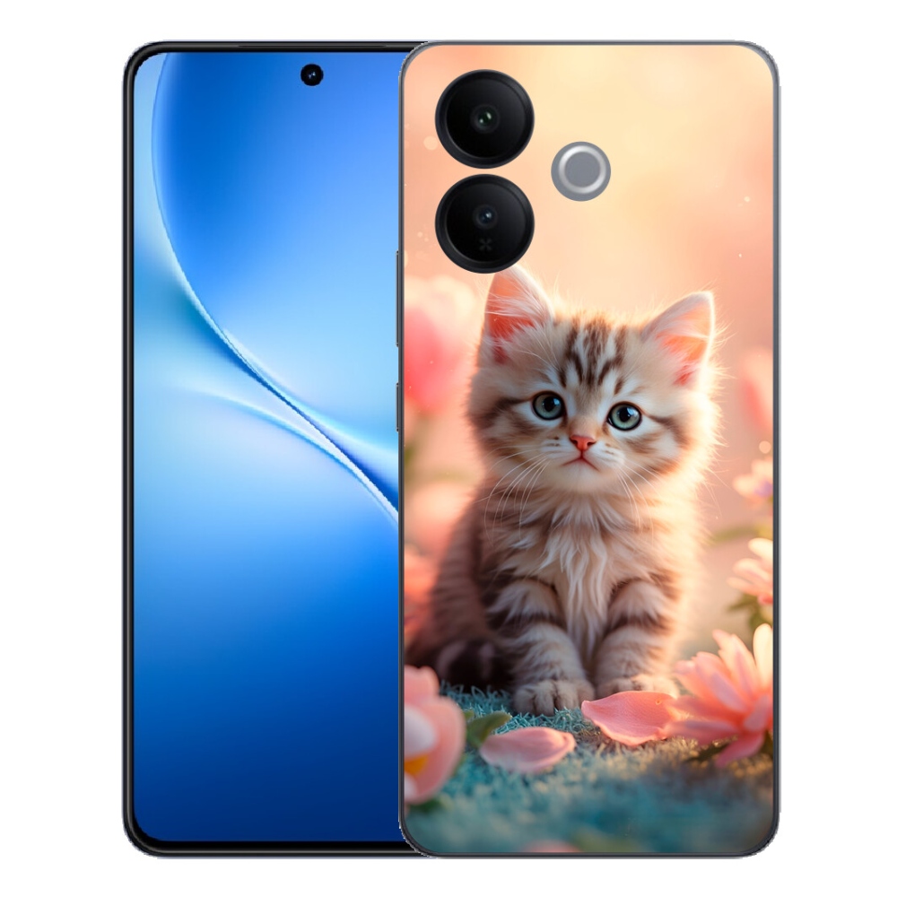 mmCase gél tok a Vivo V70 Lite 5G-hez – aranyos cica 8