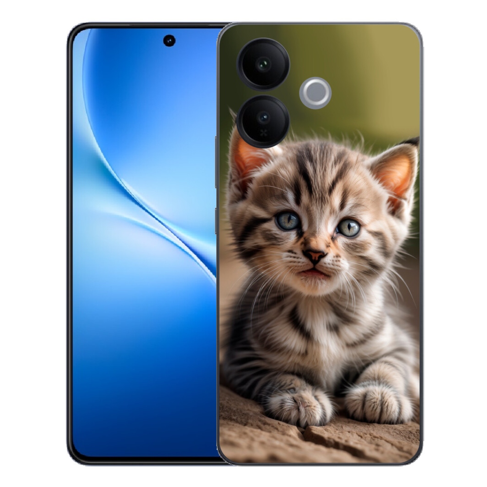mmCase gél tok a Vivo V70 Lite 5G-hez – aranyos cica 9